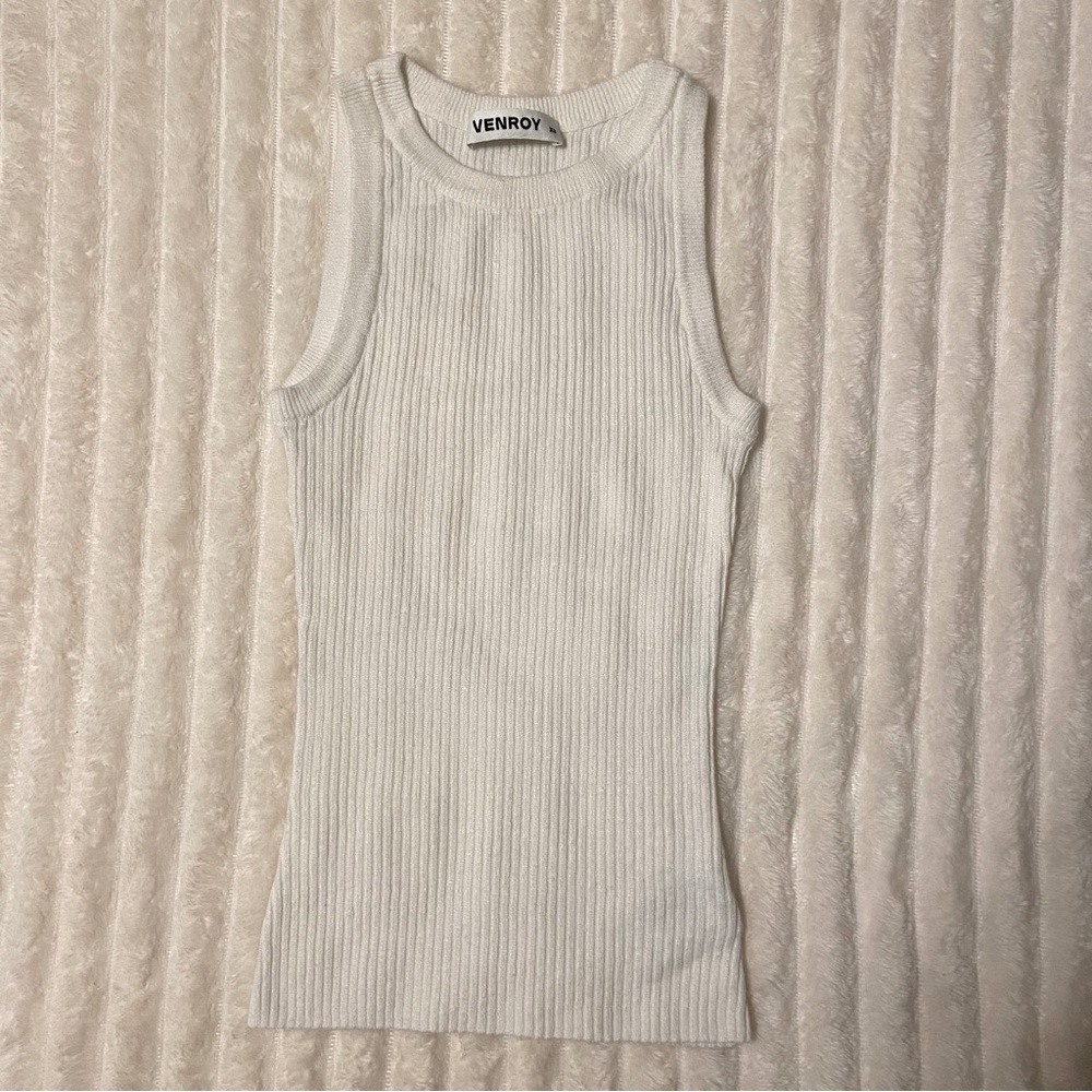 100% linen Venroy tank top